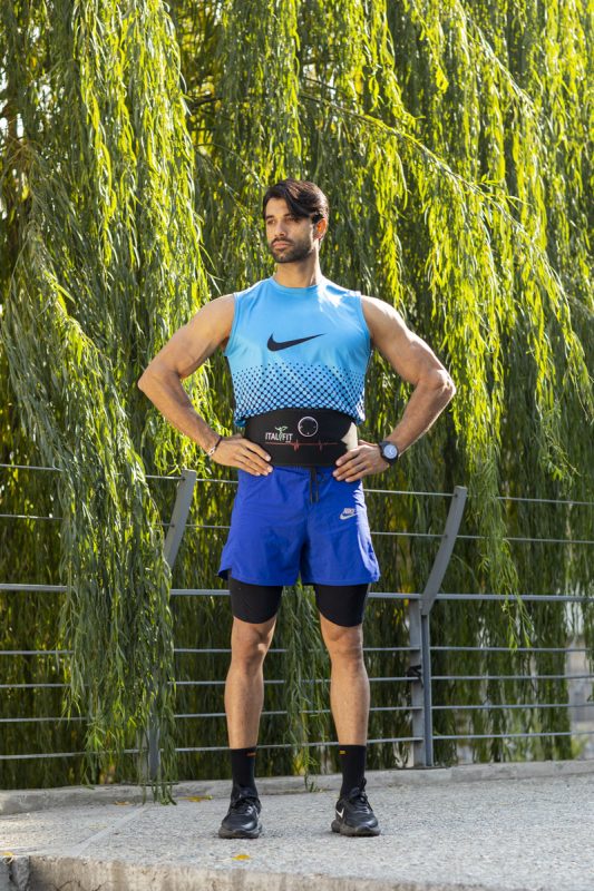 کمربند لاغری شکم و پهلو ای ام اس و کاهش درد کمر + یک کنترلر